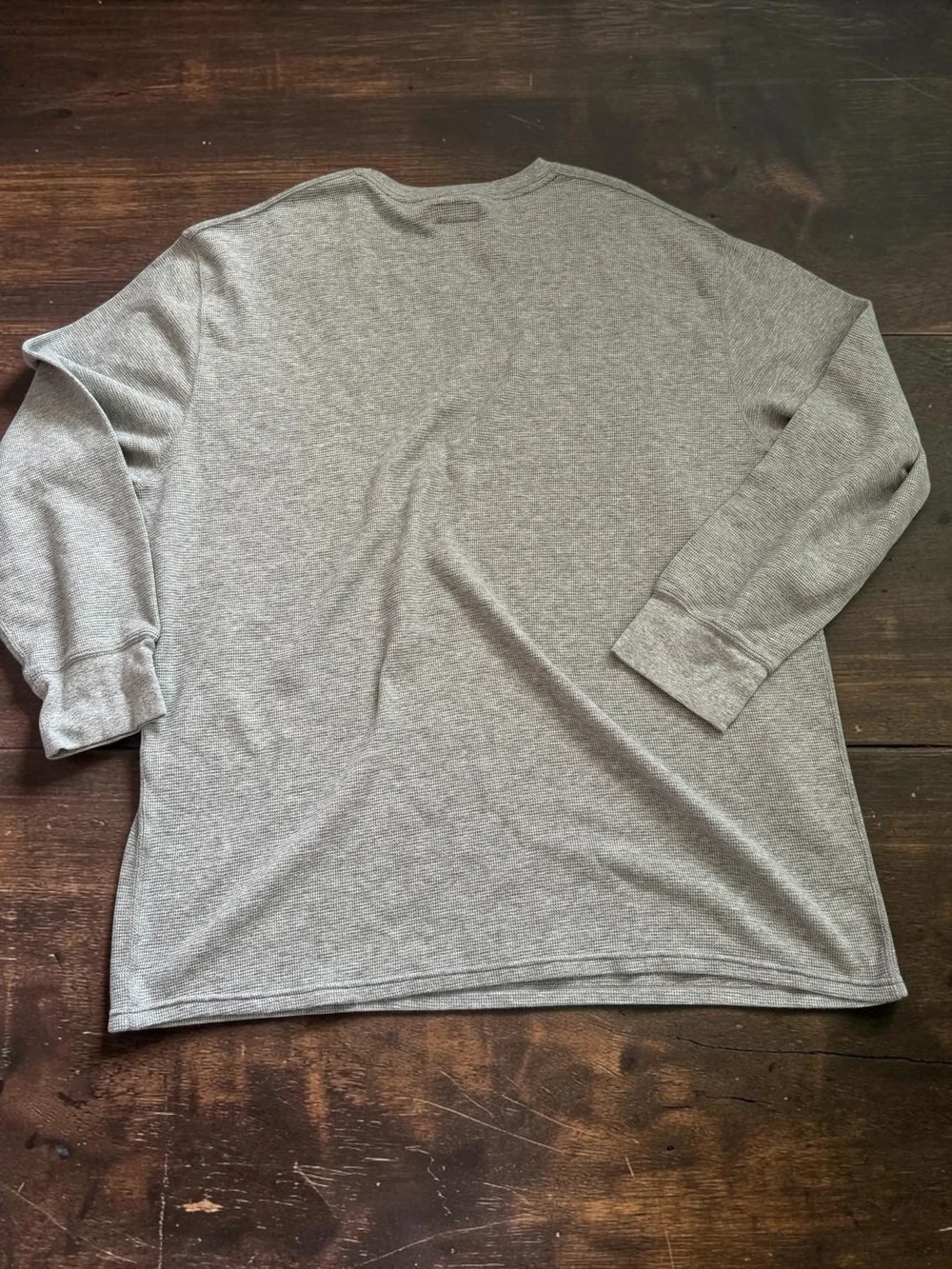 Polo Ralph Lauren Men's 4XL Gray Waffle Knit Thermal Shirt Long Sleeve